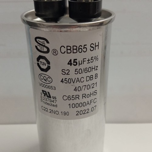 CAPACITOR 45uF+5% 450v 50/60Hz