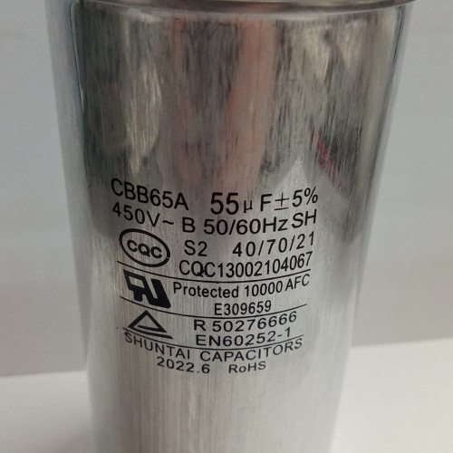 CAPACITOR 55 uF 450v 50/60Hz