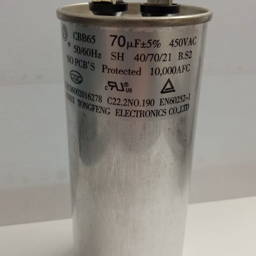 CAPACITOR 70 uF 450v 50/60Hz