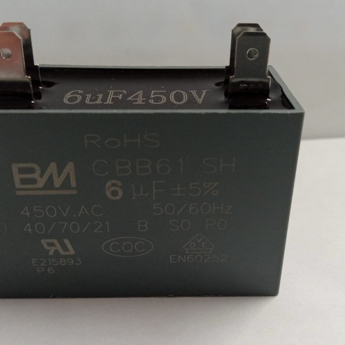 OUTDOOR FAN MOTOR CAPACITOR 6uF450V